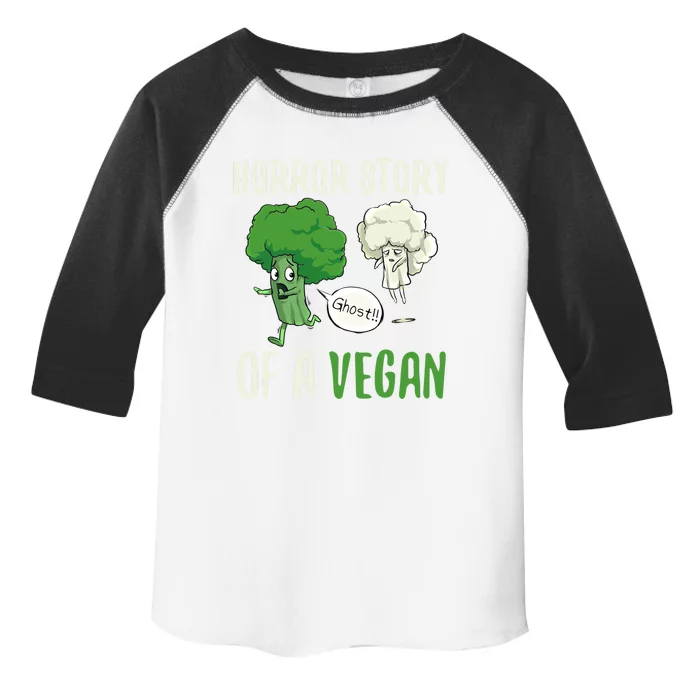 Broccoli Cauliflower Ghost Horror Story Of A Vegan Halloween Gift Toddler Fine Jersey T-Shirt