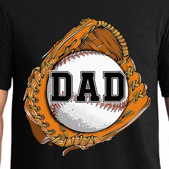 Baseball Catch Glove Baseball Dad Baseball Daddy Fathers Day Pajama Set