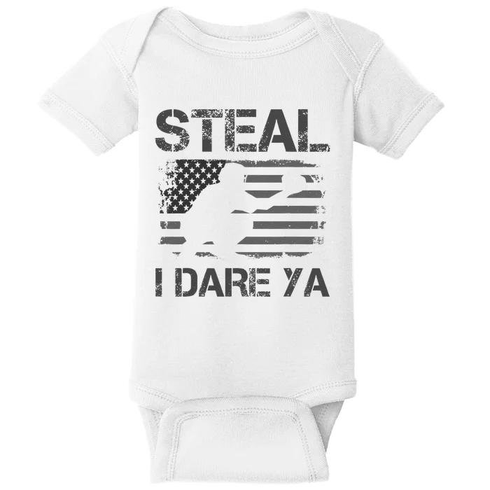 Baseball Catcher Gear American Flag Vintage Sports Baby Bodysuit