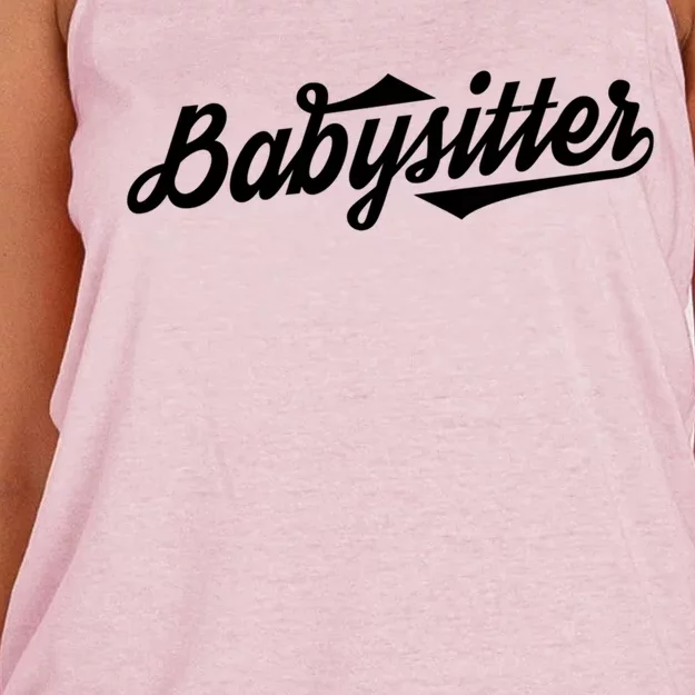 Babysitter Cool Gift Women's Knotted Racerback Tank