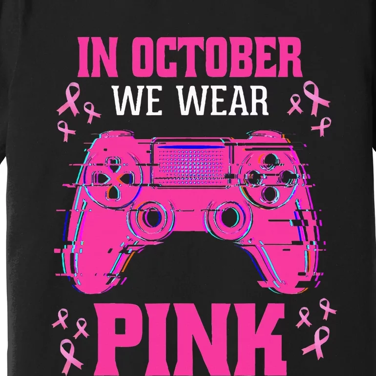 Breast Cancer Gaming Premium T-Shirt