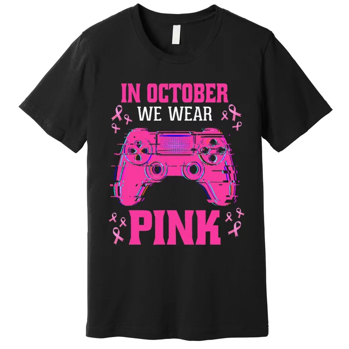 Breast Cancer Gaming Premium T-Shirt