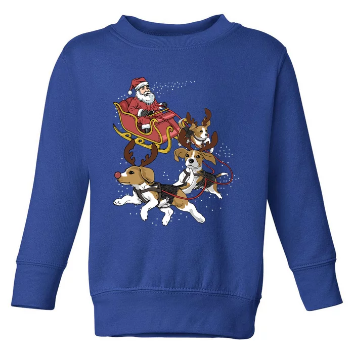 Beagle Christmas Gift Toddler Sweatshirt