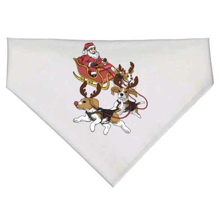 Beagle Christmas Gift USA-Made Doggie Bandana