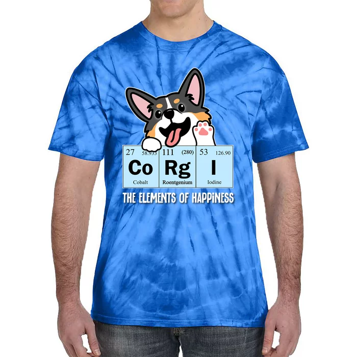 Black Corgi Gift Tie-Dye T-Shirt