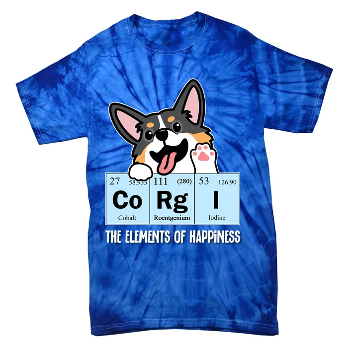 Black Corgi Gift Tie-Dye T-Shirt