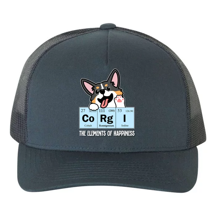 Black Corgi Gift Yupoong Adult 5-Panel Trucker Hat