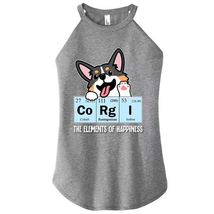 Black Corgi Gift Women’s Perfect Tri Rocker Tank