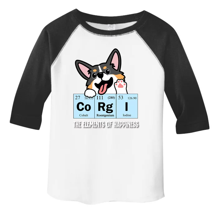 Black Corgi Gift Toddler Fine Jersey T-Shirt