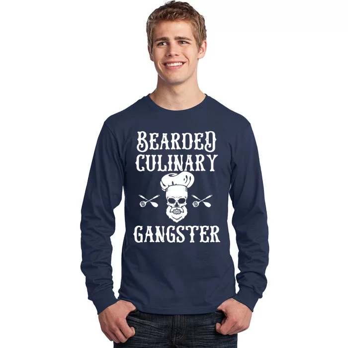 Bearded Culinary Gangster Vintage Cooking Guru Tall Long Sleeve T-Shirt