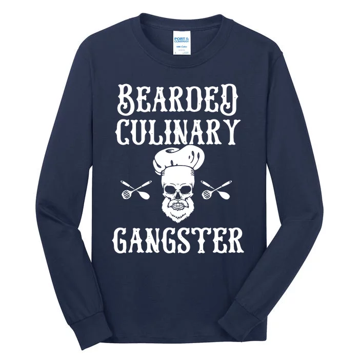 Bearded Culinary Gangster Vintage Cooking Guru Tall Long Sleeve T-Shirt