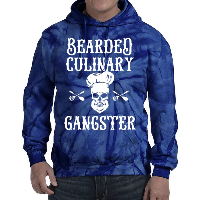 Bearded Culinary Gangster Vintage Cooking Guru Tie Dye Hoodie