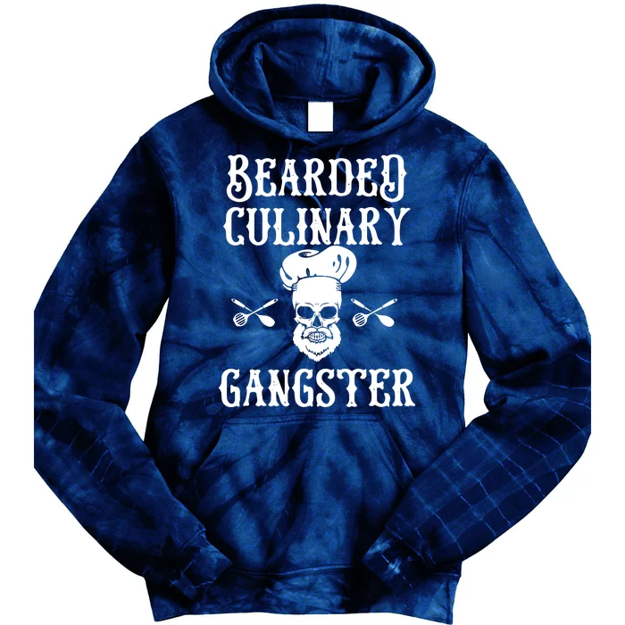 Bearded Culinary Gangster Vintage Cooking Guru Tie Dye Hoodie