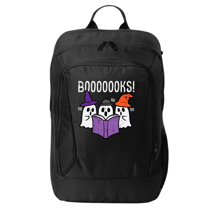 Boooks Cute Ghost Book Reading Teacher Halloween Costume Gift City Backpack