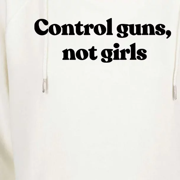 Biden Control Guns Not G.I.R.L.S Womens Funnel Neck Pullover Hood