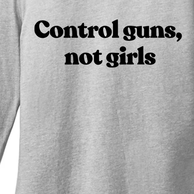 Biden Control Guns Not G.I.R.L.S Womens CVC Long Sleeve Shirt