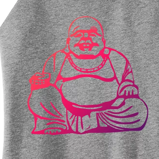 Buddha Cool Gift Blue Small Women’s Perfect Tri Rocker Tank