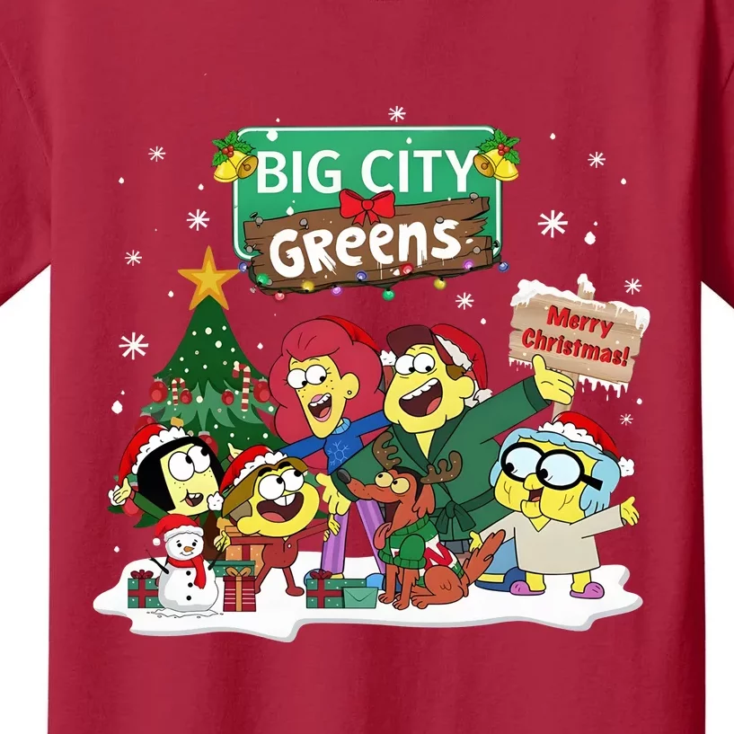 Big City Greens Merry Christmas Holiday Season Kids T-Shirt