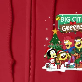 Big City Greens Merry Christmas Holiday Season Full Zip Hoodie