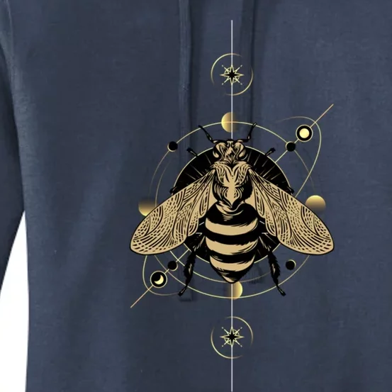 Beekeeper Cute Gift Honeycomb Honey Bee Compass Beekeeping Cool Gift Women's Pullover Hoodie