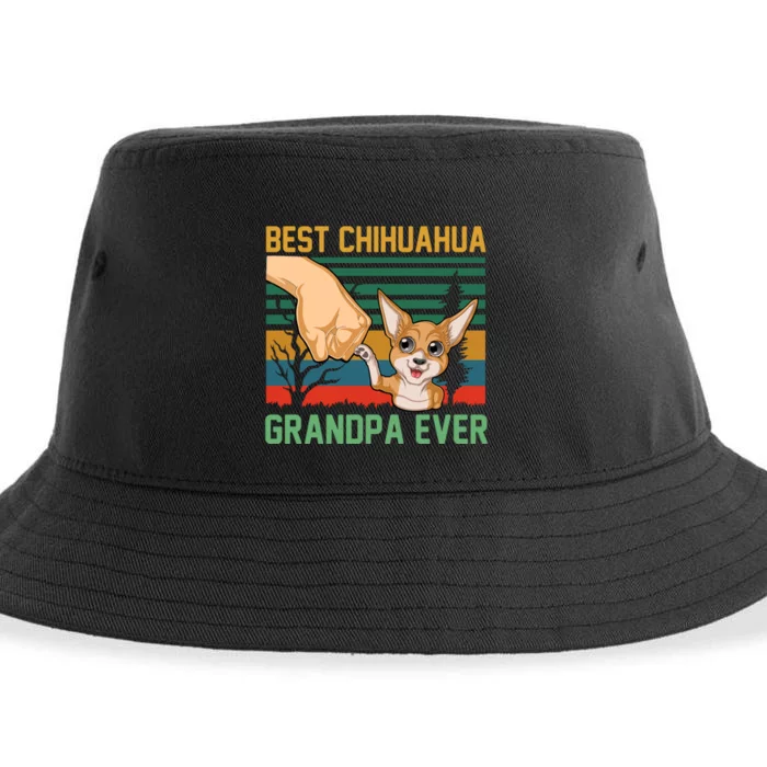 Best Chihuahua Grandpa Ever Sustainable Bucket Hat