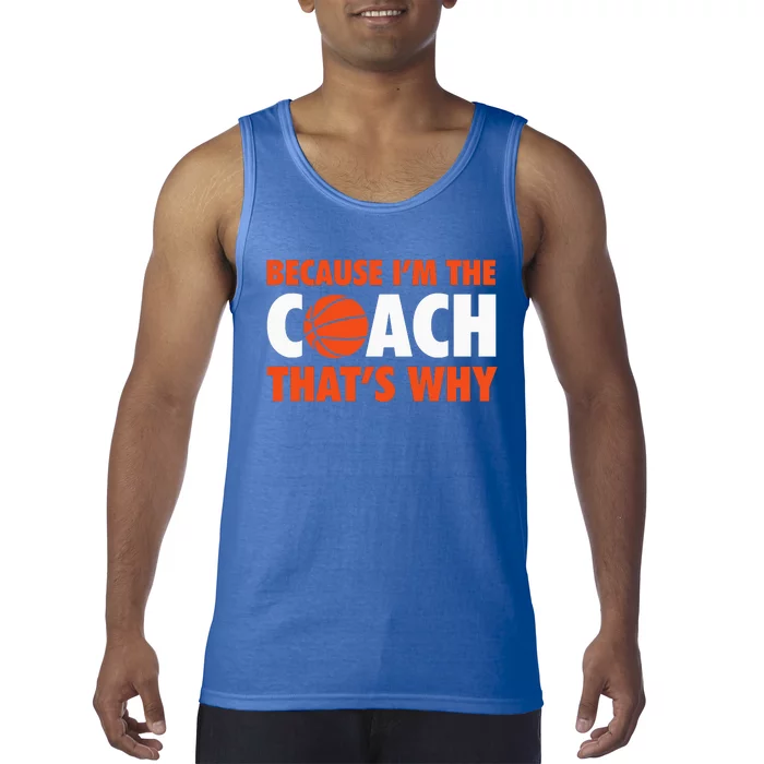 Basketball Coach Game Because IM The Coach ThatS Why Tank Top