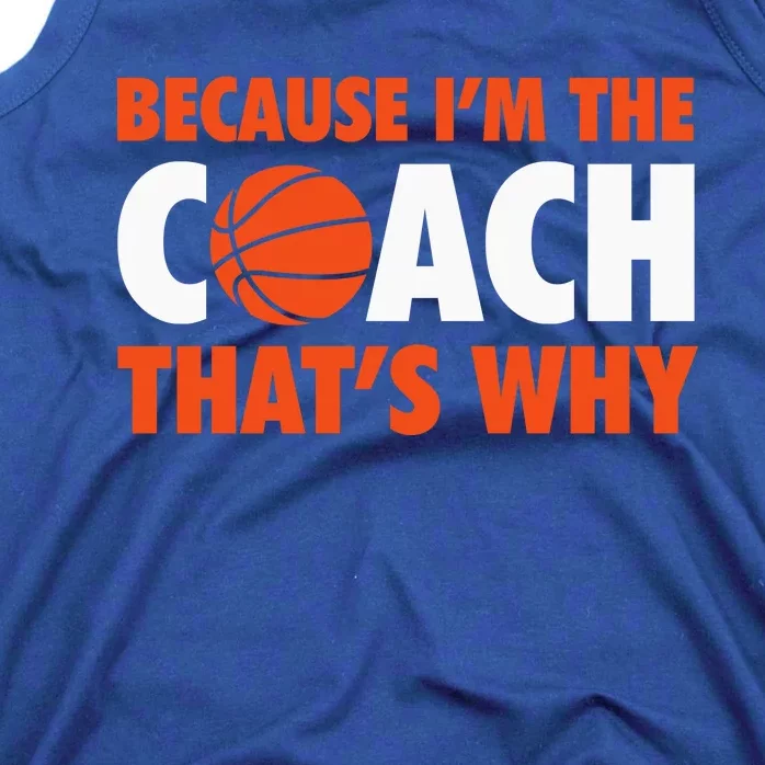 Basketball Coach Game Because IM The Coach ThatS Why Tank Top