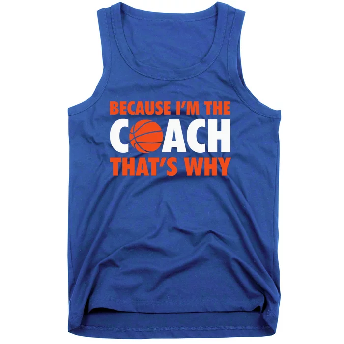 Basketball Coach Game Because IM The Coach ThatS Why Tank Top