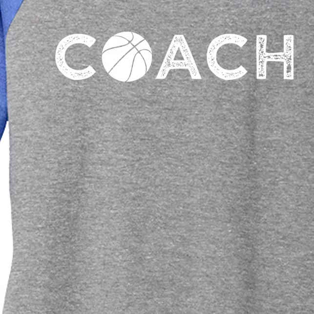 Basketball Coach Gift Funny Basketball Coaching Funny Gift Women's Tri-Blend 3/4-Sleeve Raglan Shirt