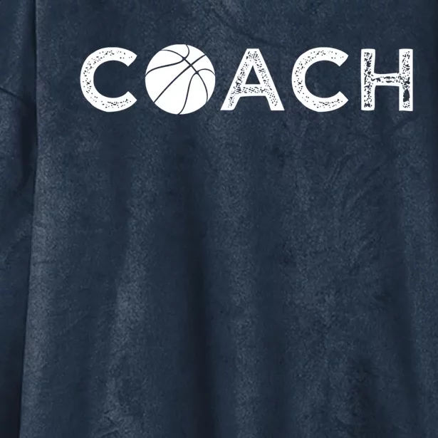 Basketball Coach Gift Funny Basketball Coaching Funny Gift Hooded Wearable Blanket