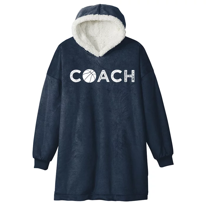 Basketball Coach Gift Funny Basketball Coaching Funny Gift Hooded Wearable Blanket