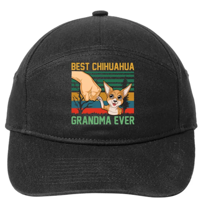 Best Chihuahua Grandma Ever 7-Panel Snapback Hat