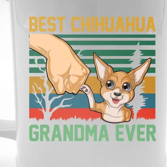 Best Chihuahua Grandma Ever Front & Back Beer Stein