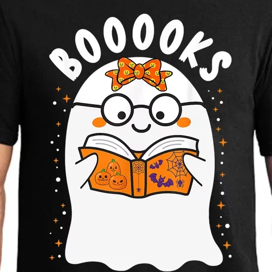 Booooks! Cute Ghost Reading Library Books Teacher Halloween Gift Pajama Set