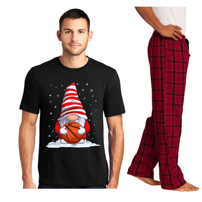 Basketball Christmas Gnome Family Pajamas Gift Pajama Set