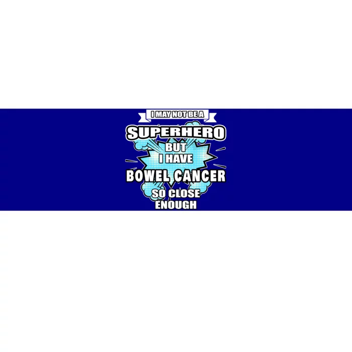 Bowel Cancer Gift Superhero Bowel Cancer Awareness Cute Gift Bumper Sticker