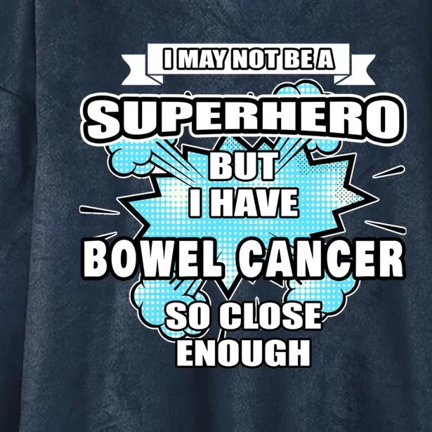 Bowel Cancer Gift Superhero Bowel Cancer Awareness Cute Gift Hooded Wearable Blanket