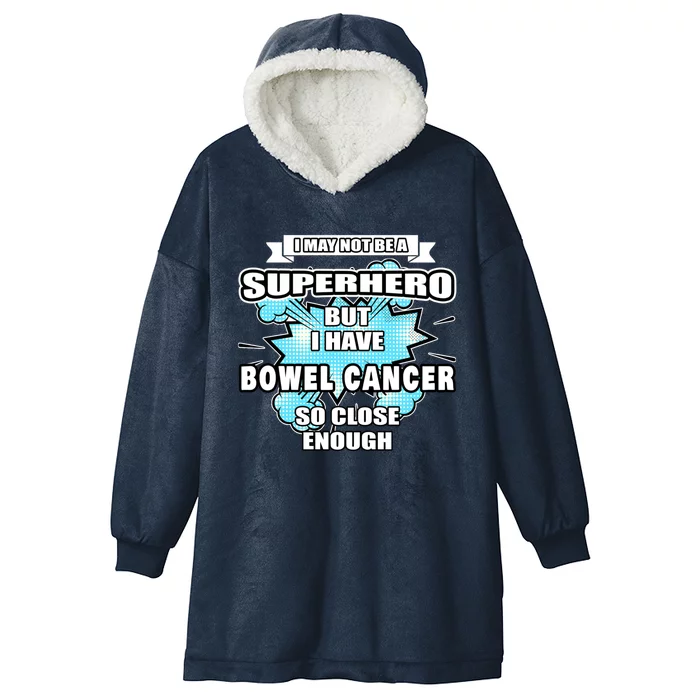 Bowel Cancer Gift Superhero Bowel Cancer Awareness Cute Gift Hooded Wearable Blanket