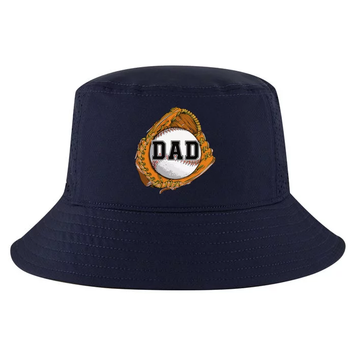 Baseball Catch Glove Baseball Dad Baseball Daddy Fathers Day Cool Comfort Performance Bucket Hat