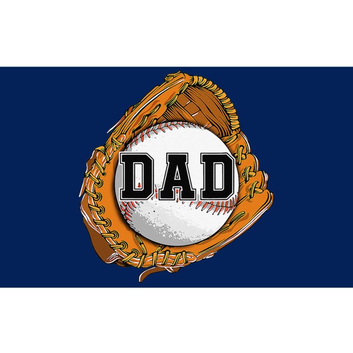 Baseball Catch Glove Baseball Dad Baseball Daddy Fathers Day Bumper Sticker