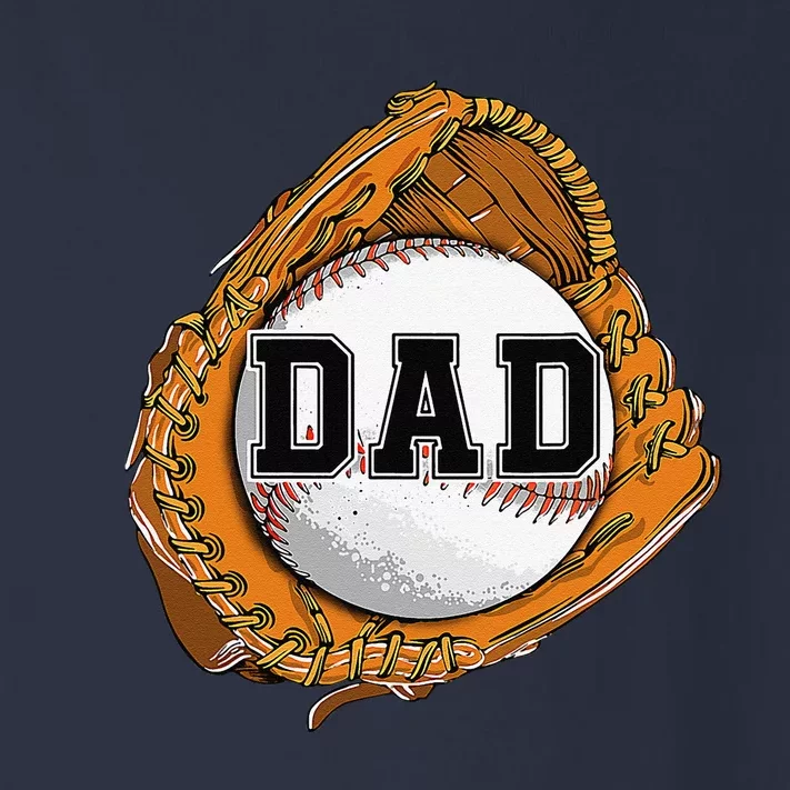 Baseball Catch Glove Baseball Dad Baseball Daddy Fathers Day Toddler Long Sleeve Shirt