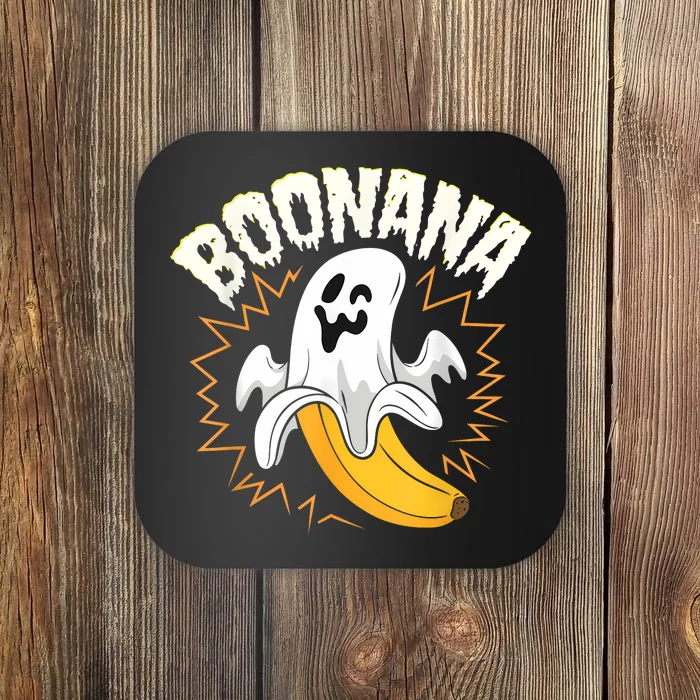 Boonana Cute Ghost Banana Halloween Costume Coaster