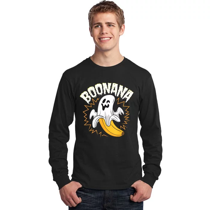 Boonana Cute Ghost Banana Halloween Costume Tall Long Sleeve T-Shirt