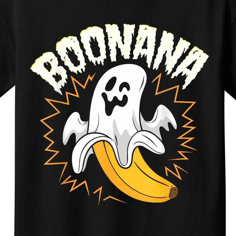 Boonana Cute Ghost Banana Halloween Costume Kids T-Shirt