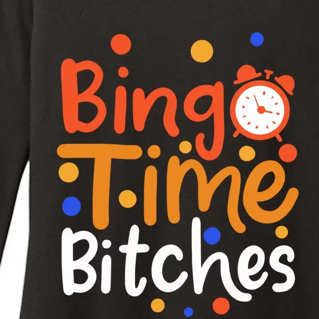 Bingo Cards Game Bingo Time Bitches Gift Womens CVC Long Sleeve Shirt