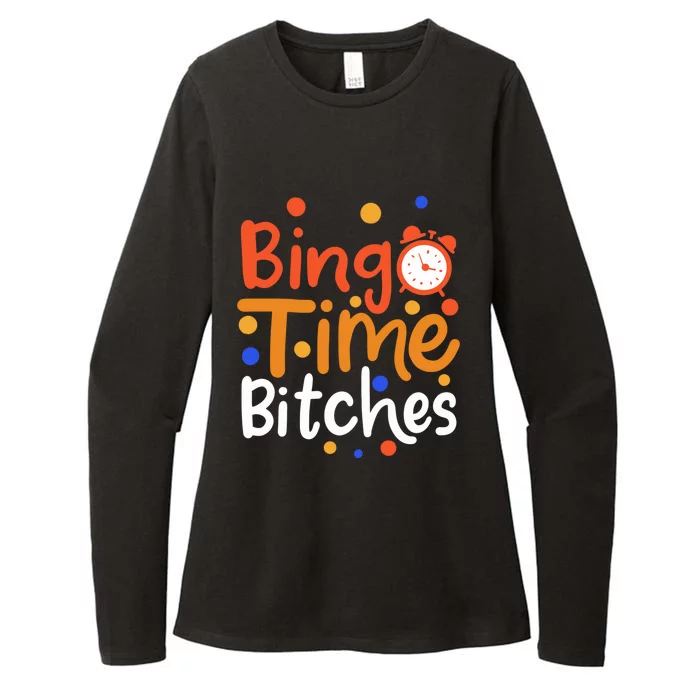 Bingo Cards Game Bingo Time Bitches Gift Womens CVC Long Sleeve Shirt