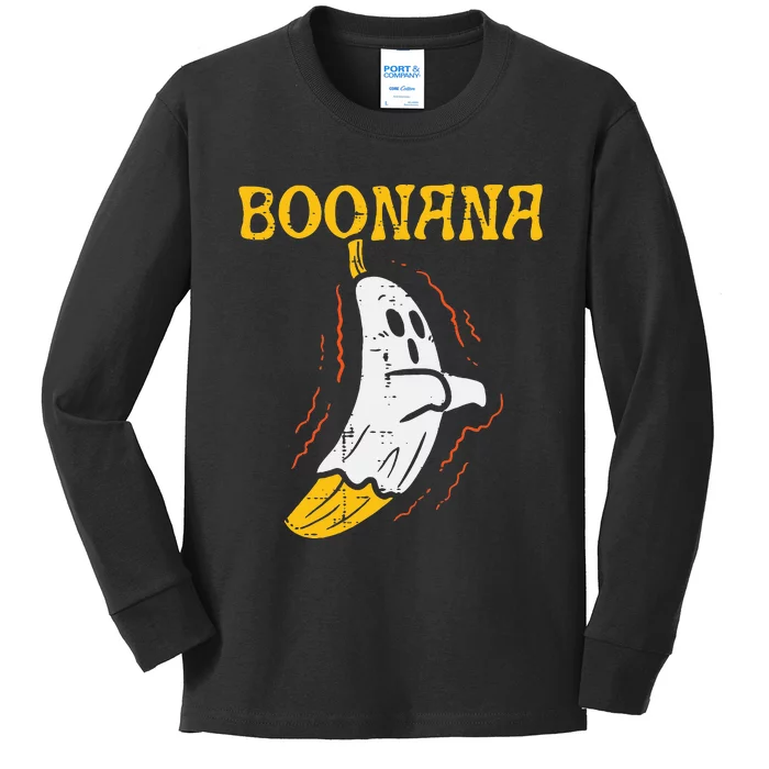 Boonana Cute Ghost Banana Halloween Costume Kids Long Sleeve Shirt