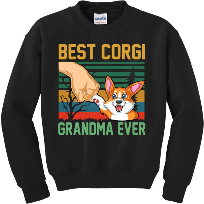 Best Corgi Grandma Ever Kids Sweatshirt