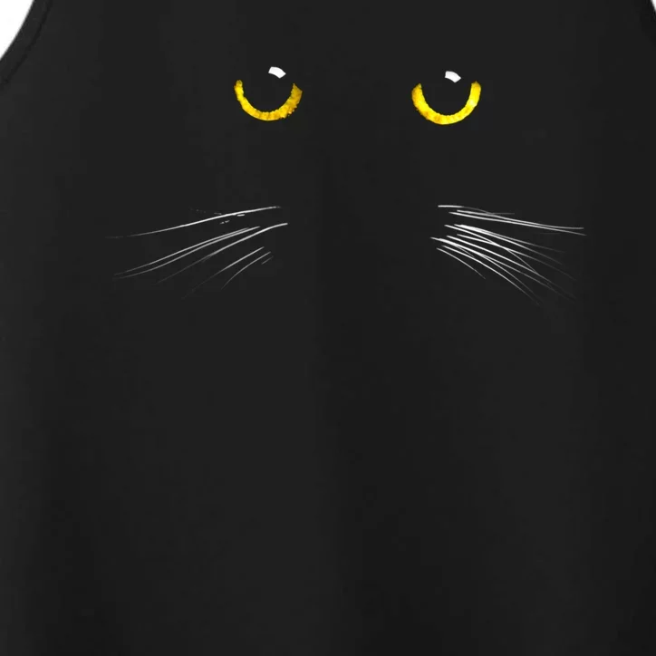 Black Cat Gift Ns Kitty Print Gift Performance Tank