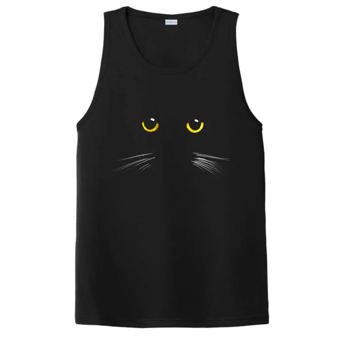 Black Cat Gift Ns Kitty Print Gift Performance Tank